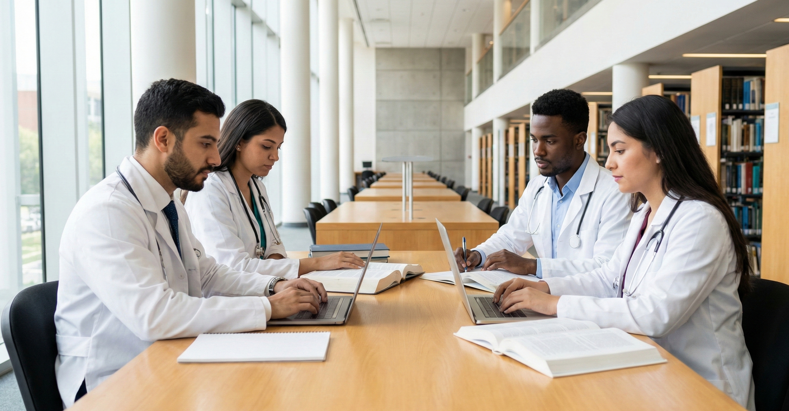 Equipo médico usando BancoMed - Sistema de preparación médica